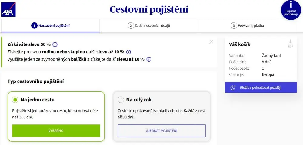 axa cestovni pojisteni